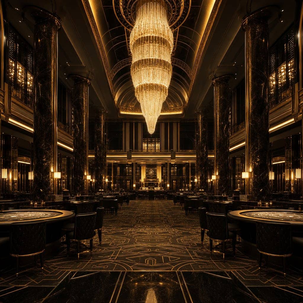 Der große Spielsaal von Exactones Casino Hotel
